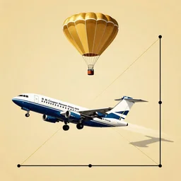 D. B. Cooper, Northwest Orient Airlines Flight 305, Boeing 727, skydiving, vector art, golden ratio