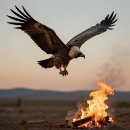 When the wind is slow, when the fire's hot The vulture waits to see what rots,