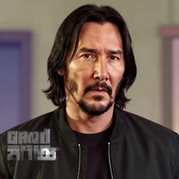 Keanu reeves in Grand theft auto 5 4K detail