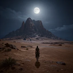 moonlit socotra island, photorealistic, photographic, cinematic, realistic detailed digital art by maxwell boas jessica rossier christian dimitrov anton fadeev trending on artstation cgsociety rendered in unreal engine 4 k hq, horizon forbidden west