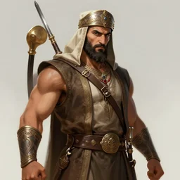 kurdish warrior, highly detailed, digital painting, artstation, concept art, sharp focus, illustration, incredibly beautiful and strong