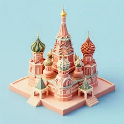 a low poly isometric render of moscow in the style of monument valley, intricate, elegant, smooth shading, soft lighting, illustration, simple, solid shapes, by magali villeneuve, jeremy lipkin and michael garmash, rob rey and kentaro miura style, octane render