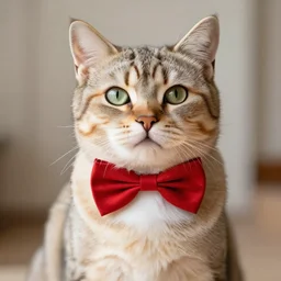 cat with bowtie
