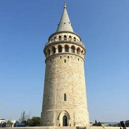 galata tower in style of van gogh