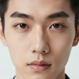 close up face by wlop