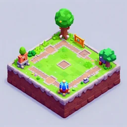 isometric 2. 5 d game level, based on brawl stars, with detailed, clean, cartoon, pixar, disney, toon shader, arnold maya render, unreal engine, artgerm, artstation by miha rinne