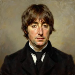regency era painting of a young john lennon