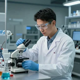 mad scientist in underground lab