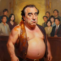painting portrait of danny devito as a rum ham, cartoon, warm lighting, danny devito has a rum ham body, danny devito's face on a rum ham. movie poster, illustration by bartek fedyczak, erak note, tooth wu, neil richards, kan liu, siwoo kim, jisu choe, trending on art station