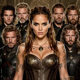 halle berry, legendary warrior, fighter, lord of the rings, tattoos, decorative ornaments, battle armor, omar ortiz, carl spitzweg, ismail inceoglu, vdragan bibin, hans thoma, greg rutkowski, alexandros pyromallis, perfect face, sharply detailed, centered, rule of thirds, realistic shading, photorealism, artstation