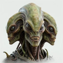 skin concept heads front view venus flytrap, portrait, uv map texture, alien, biopunk, plant predator, predator, teeth, many details, guyver style, 3 d, cinematic, hyper realism, high detail, octane render, art by hans giger