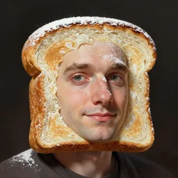 portrait of powdered toast man, highly detailed, ray tracing, digital painting, artstation, concept art, smooth, sharp focus, illustration, art by artgerm and greg rutkowski and alphonse mucha, 8 k