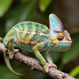 a chameleon - cat - hybrid. animal photography,