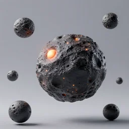 a meteorite shower, trending in artstation, 3 d render
