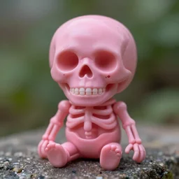 pink skeleton, macro, 4k, 8k, hd,