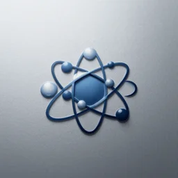 a modern logo design based on electron orbitals, professional logo design