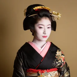 Portrait Photograph of a Japanese Geisha Revolog Streak