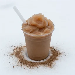 slushy made out of brown dirty snow