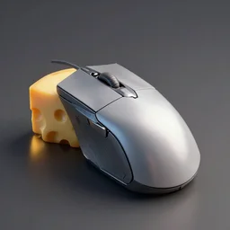 a mechanically enhanced mouse looking for cheese, digital art, 3 d render, blender,