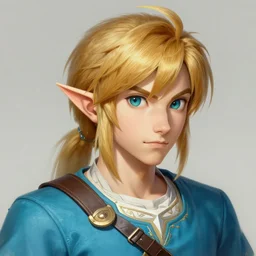 portrait of disney link twilight princess, intricate, elegant, highly detailed, my rendition, digital painting, artstation, concept art, smooth, sharp focus, illustration, art by artgerm and greg rutkowski and alphonse mucha and uang guangjian and gil elvgren and sachin teng and wlop, symmetry!!