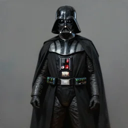 a full body portrait of Darth Vader concept art realistic painting, high definition, digital art, matte painting, very detailed, realistic by Doug Chiang, cinematic