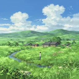 anime landscape of gantz by makoto shinkai