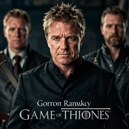 gordon ramsey in game of thrones, 4 k, epic, cinematic, focus, movie still, fantasy, serious, extreme detail, atmospheric, dark colour, sharp focus
