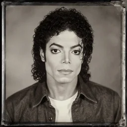 tintype photo of teenage michael jackson