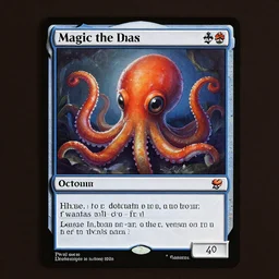 magic the gathering trading card octopus