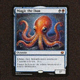 magic the gathering trading card octopus