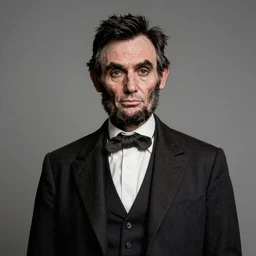 Abraham Lincoln dressed as a pimp in the style of Rob Liefeld