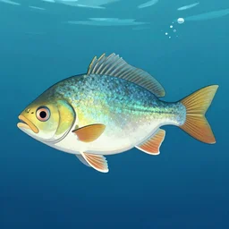 fish with a human face