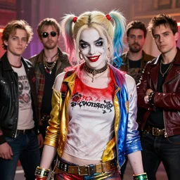 A badass and beautiful photo of Ana Taylor Joy as Harley Quinn by nuri iyem, james gurney, james jean, greg rutkowski, anato finnstark