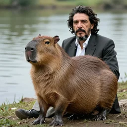 Fidel Castro as a Capybara