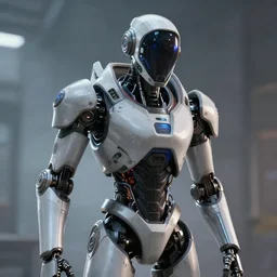 photo of glados, realistic, sharp focus