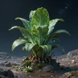 intergalactic plant, sci - fi art