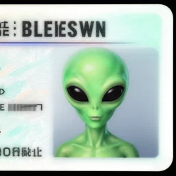 an alien's driver's license