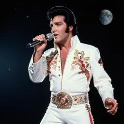 elvis singing in space