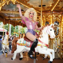 drag queen horse carousel
