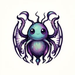 a logo for the band cosmic larvae