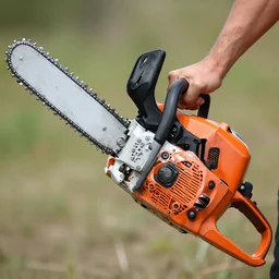 chainsaw, 8 k, realistic, detailed