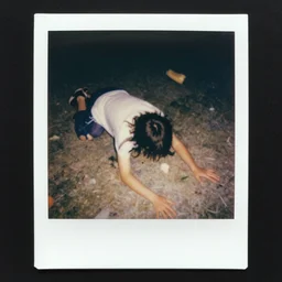 beautiful, award winning photo of a the crawling chaos, hyperealistic detailed photography polaroid, 5 0 mm lens, motion blur, grainy image
