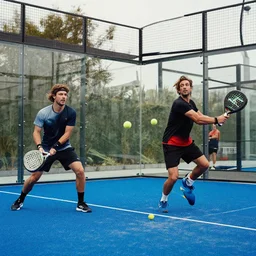 ( ( red hot chily peppers ) ) members playing padel