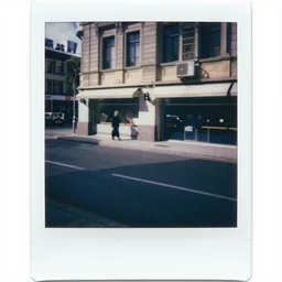 polaroid reflection street photography