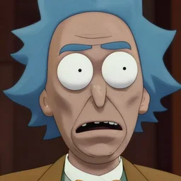 rick sanchez closeup photograph dslr photorealistic, studio lighting, ektachrome, detailed, intricate, face detail