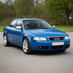 Denim Blue Audi A4 B6, in all its glory, photograph