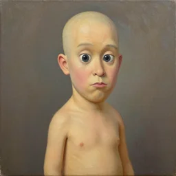 Gigachad, oil on canvas, meme accurate