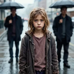 rainy street, homeless girl portrait photo, messy bleached hair, torn clothes, richard avedon, martin schoeller, victor ngai, id magazine, epic scene, david cronenberg, kilian eng vibrant colours, dramatic dynamic lighting, photo real, detailed, beksinski, dan mumford, artstation, greg rutkowski, sharp focus, 8 k