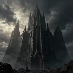 a beautiful hyper realistic detailed matte painting of the black citadel, horror, dark mood, dramatic lighting, dynamic lighting, cinematic lighting, lit by morning light, by finnian macmanus and jessica rossier, unreal engine, featured on artstation, ultrawide angle, f 8