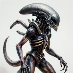 a detailed photo of an alien xenomorph by zach sutton, 8 k